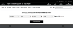 Desktop Screenshot of newcountrylexusofwestport.com