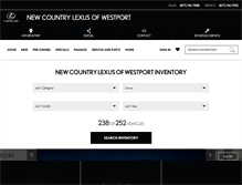 Tablet Screenshot of newcountrylexusofwestport.com